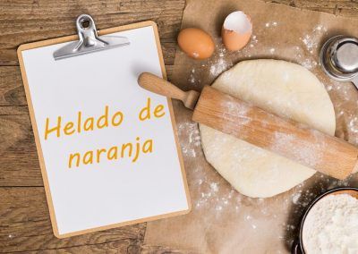 Helado de naranja
