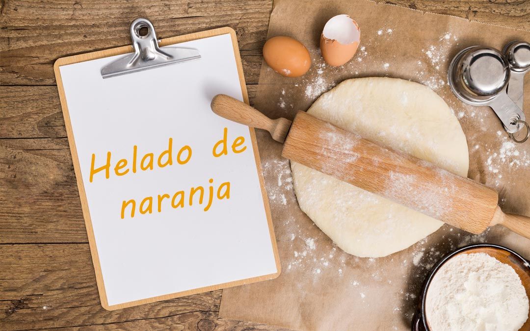 Helado de naranja